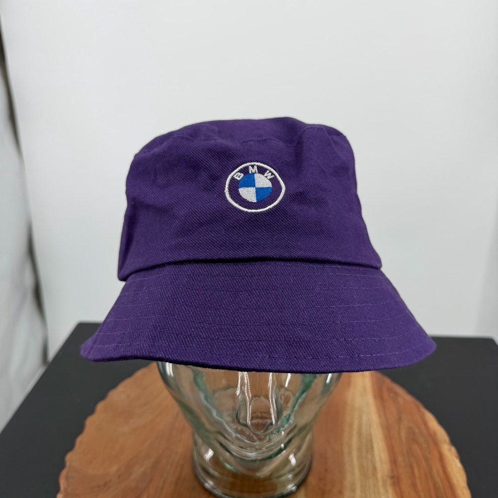 BMW‎ logo Bucket Hat purple furman university diamond F logo